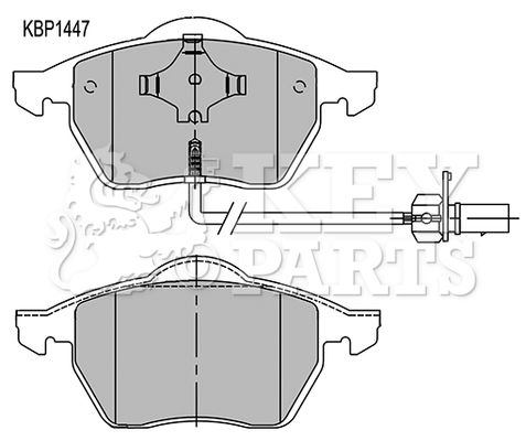 KEY PARTS Bremžu uzliku kompl., Disku bremzes KBP1447